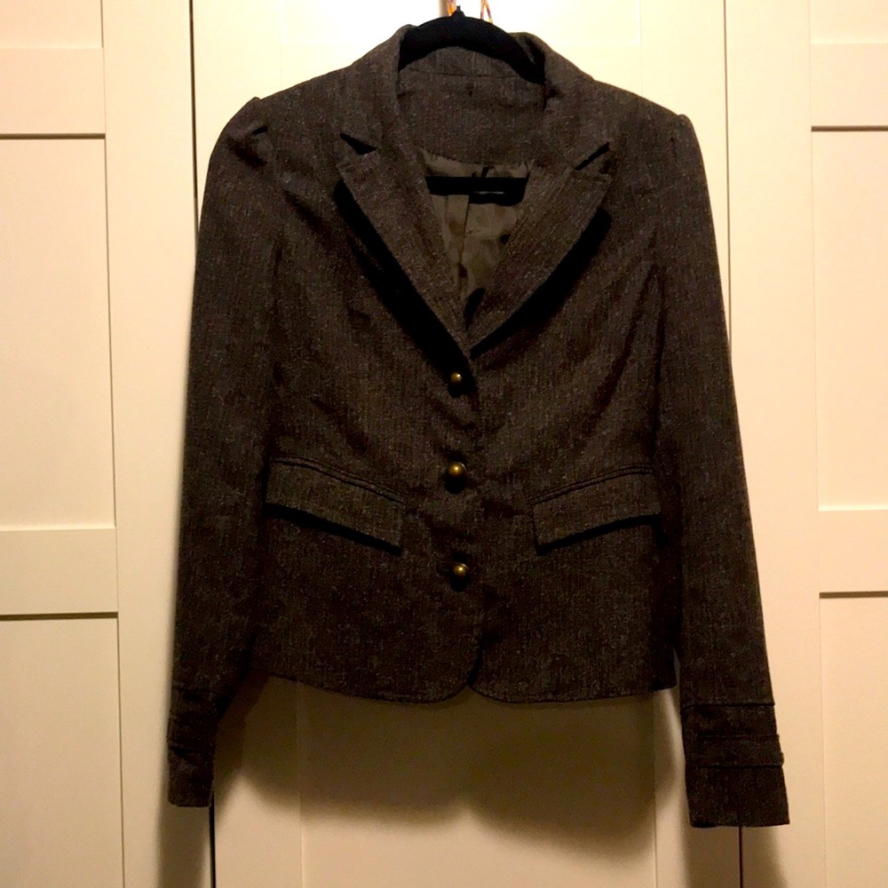 Women's Classic Y2K brown 3 button blazer